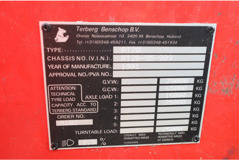 Leasing Terberg RT 20 4X4 + HEAVY SEMI TRAILER Terberg RT 20 4X4 + HEAVY SEMI TRAILER: gambar 17