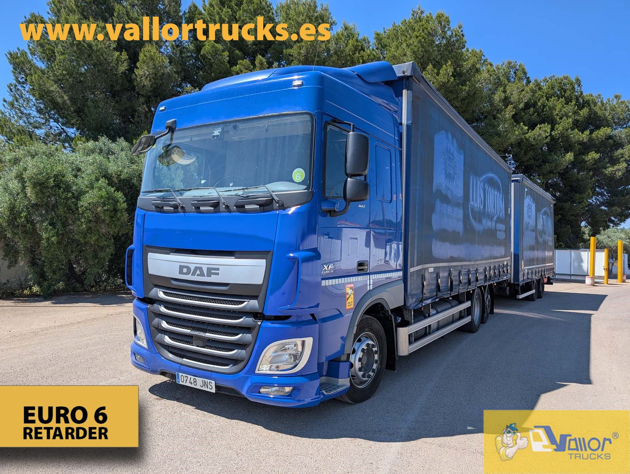 DAF XF 460 - ROAD TRAIN - Truk dengan terpal samping: gambar 1 DAF XF 460 - ROAD TRAIN - Truk dengan terpal samping: gambar 1