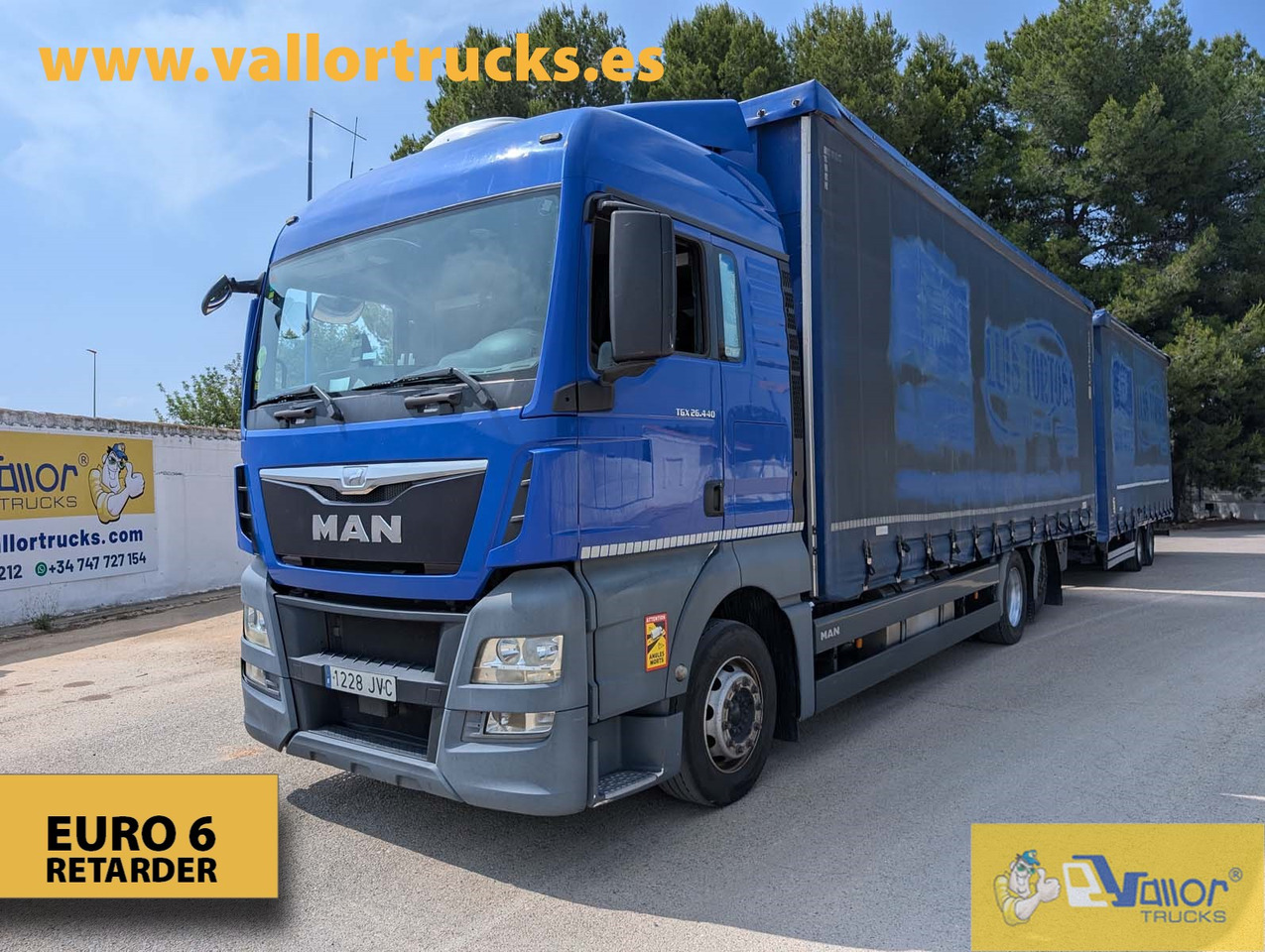 MAN TGX 26.440 - ROAD TRAIN - Truk dengan terpal samping: gambar 1 MAN TGX 26.440 - ROAD TRAIN - Truk dengan terpal samping: gambar 1