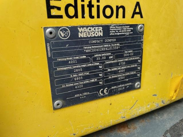 Wacker Neuson 4001 - Tempat sampah artikulasi: gambar 5 Wacker Neuson 4001 - Tempat sampah artikulasi: gambar 5
