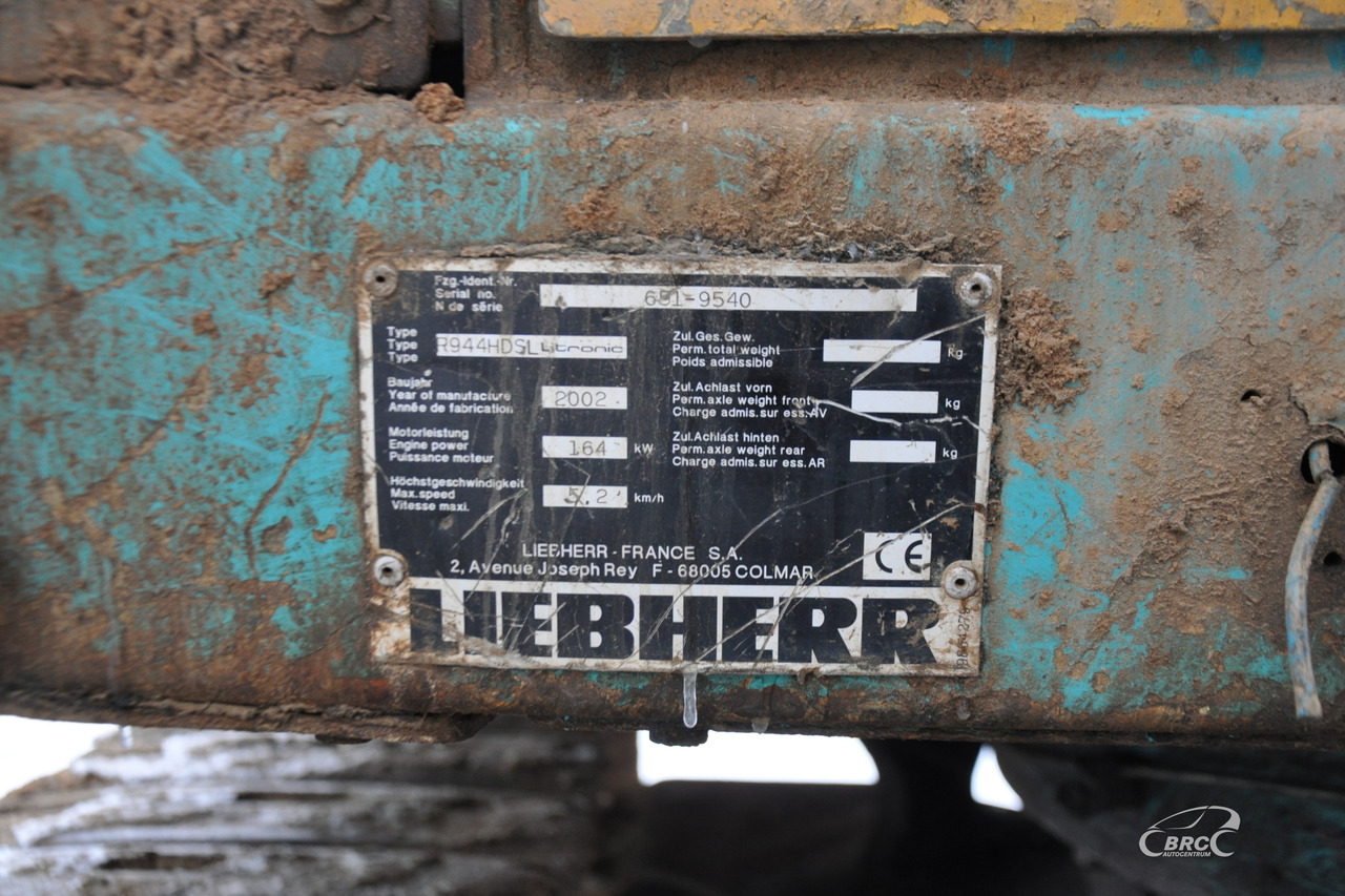 Ekskavator perayap Liebherr R944: gambar 8 Ekskavator perayap Liebherr R944: gambar 8