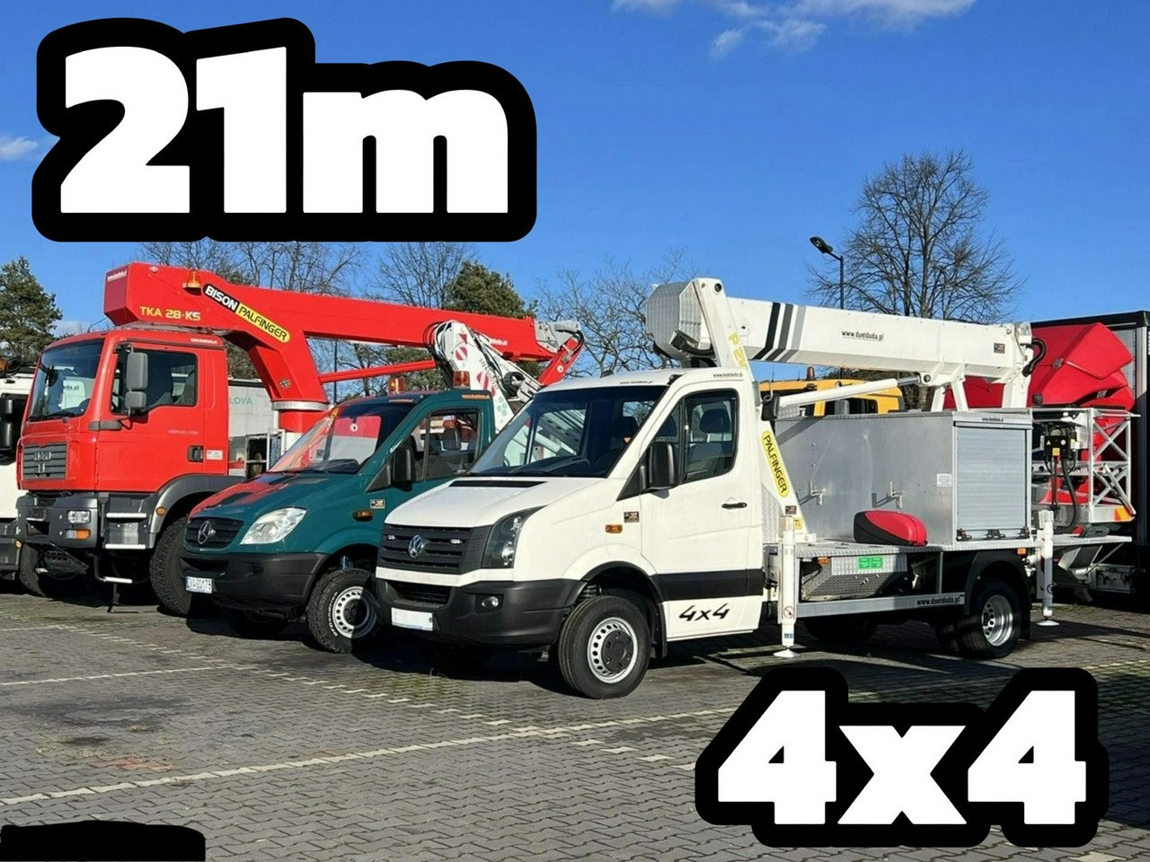 Iveco Volkswagen Crafter 4x4 Zwyżka 21m Palfinger P210BK JIP-Ogon udt - Platform udara yang dipasang di truk: gambar 1 Iveco Volkswagen Crafter 4x4 Zwyżka 21m Palfinger P210BK JIP-Ogon udt - Platform udara yang dipasang di truk: gambar 1