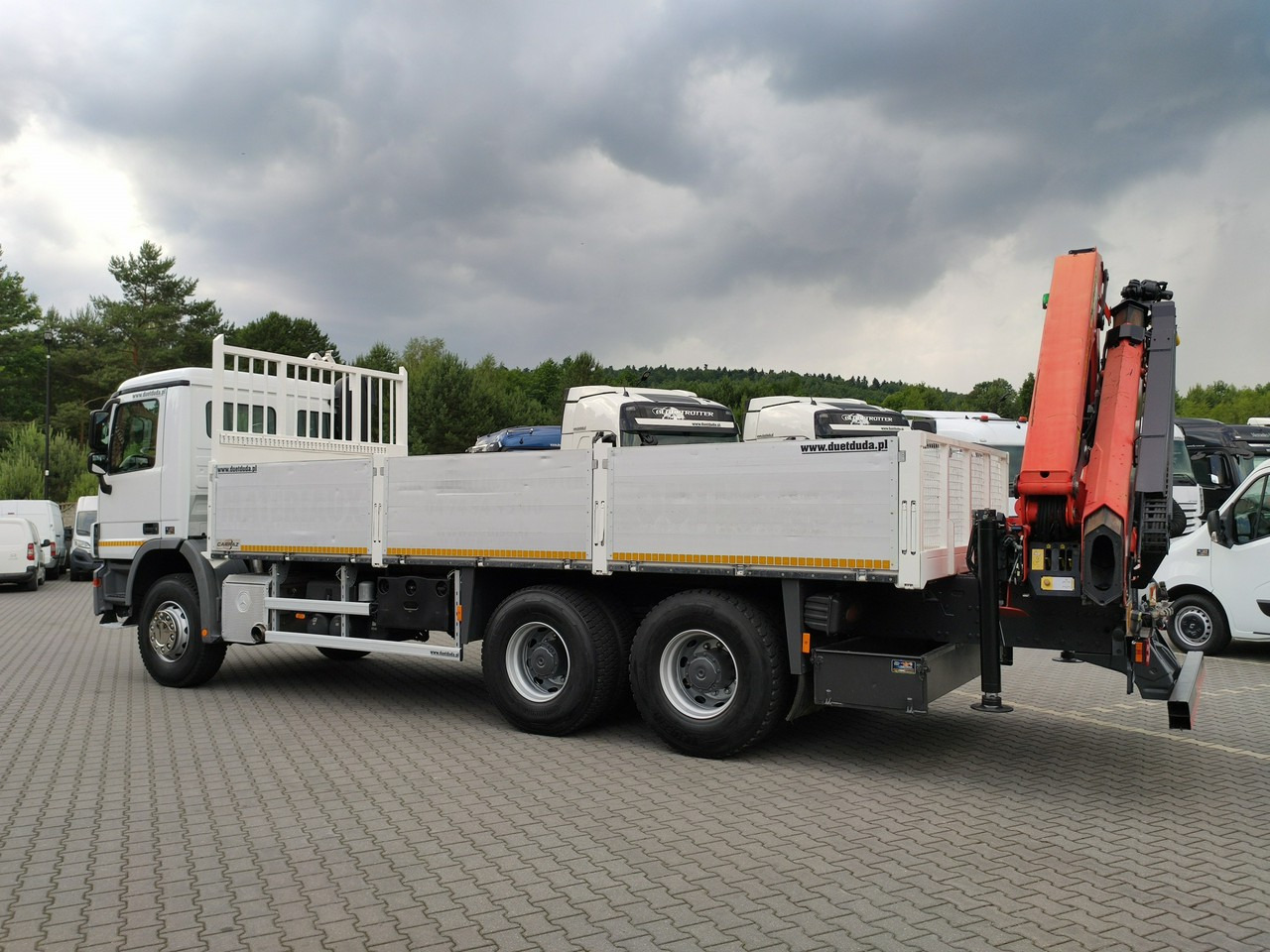 Mercedes Actros 2636 6x4 HDS Palfinger PK 18002-EH Rotato - Truk flatbed, Truk derek: gambar 4 Mercedes Actros 2636 6x4 HDS Palfinger PK 18002-EH Rotato - Truk flatbed, Truk derek: gambar 4