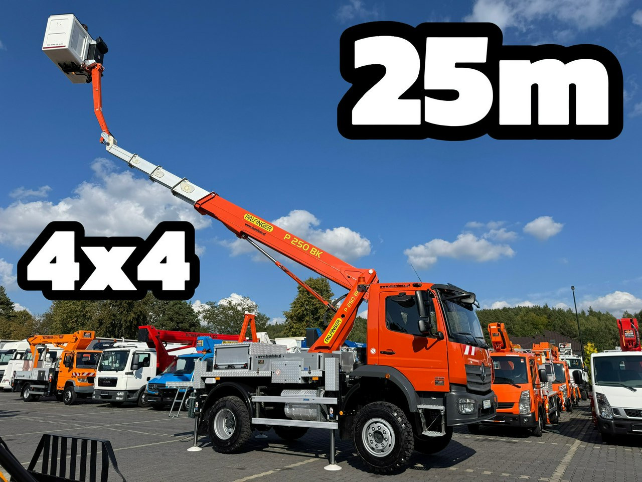 Mercedes Atego 818 E6 4x4 Zwyżka PALFINGER P250 BK Podnośnik Koszowy - Platform udara yang dipasang di truk: gambar 2 Mercedes Atego 818 E6 4x4 Zwyżka PALFINGER P250 BK Podnośnik Koszowy - Platform udara yang dipasang di truk: gambar 2