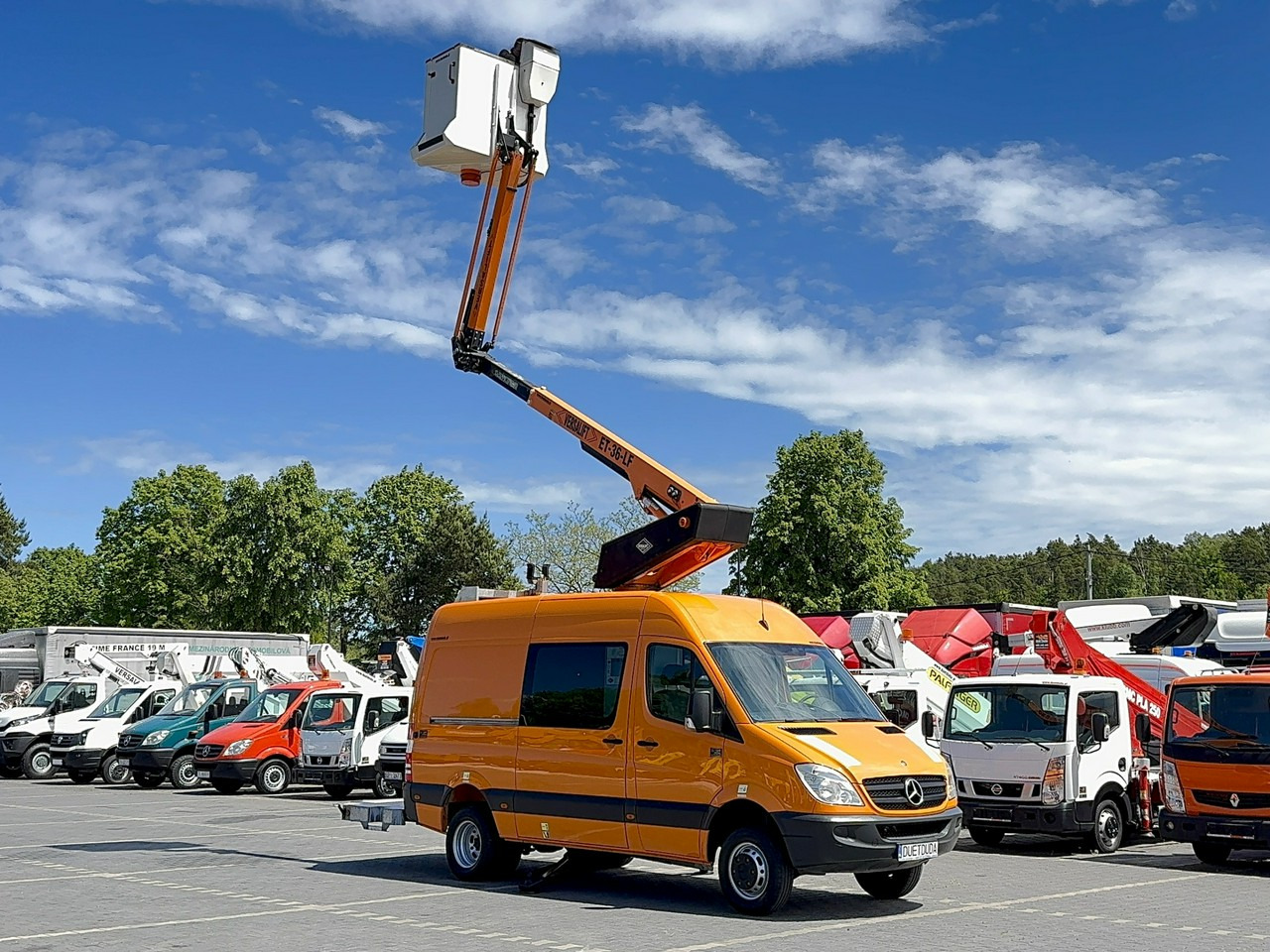 Mercedes Sprinter Zwyżka Podnośnik Koszowy VERSALIFT KLUBB ET-36-LF UDT - Platform udara yang dipasang di truk: gambar 1 Mercedes Sprinter Zwyżka Podnośnik Koszowy VERSALIFT KLUBB ET-36-LF UDT - Platform udara yang dipasang di truk: gambar 1