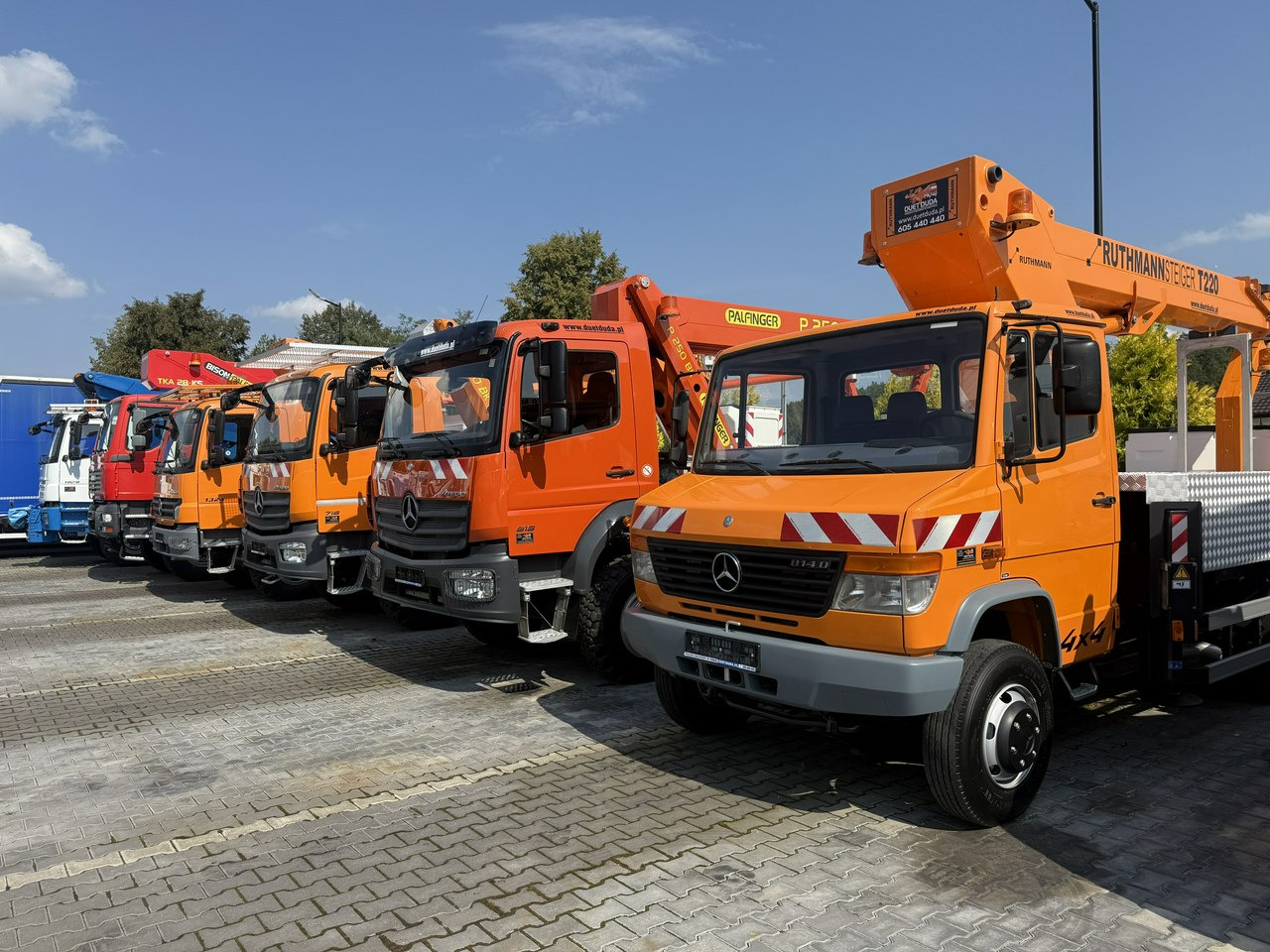 Mercedes Vario 814 D 4x4 Zwyżka RUTHMANN STEIGER T220 Podnośnik Koszowy - Platform udara yang dipasang di truk: gambar 3 Mercedes Vario 814 D 4x4 Zwyżka RUTHMANN STEIGER T220 Podnośnik Koszowy - Platform udara yang dipasang di truk: gambar 3