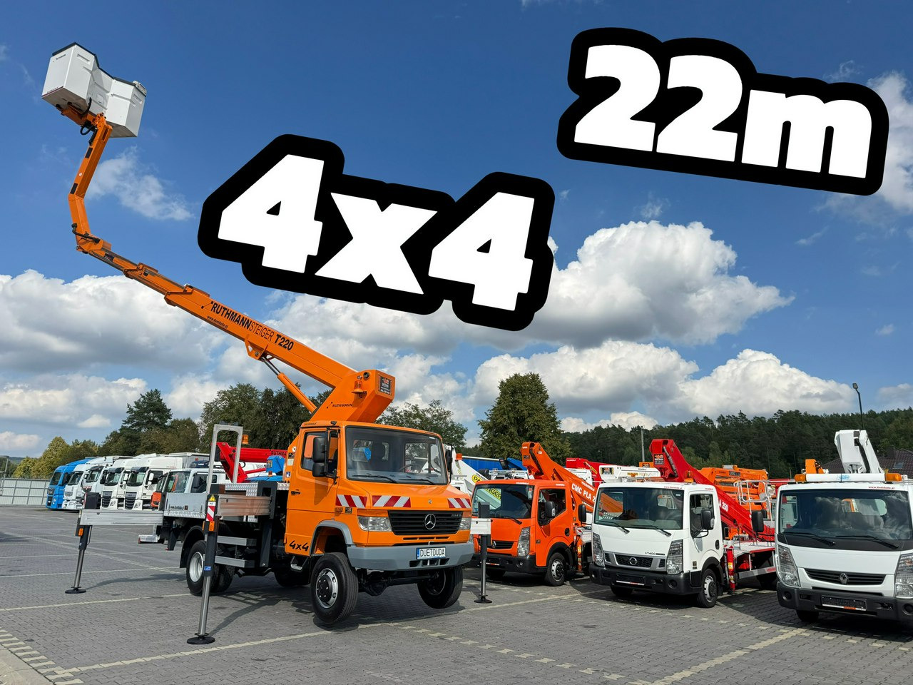 Mercedes Vario 814 D 4x4 Zwyżka RUTHMANN STEIGER T220 Podnośnik Koszowy - Platform udara yang dipasang di truk: gambar 2 Mercedes Vario 814 D 4x4 Zwyżka RUTHMANN STEIGER T220 Podnośnik Koszowy - Platform udara yang dipasang di truk: gambar 2