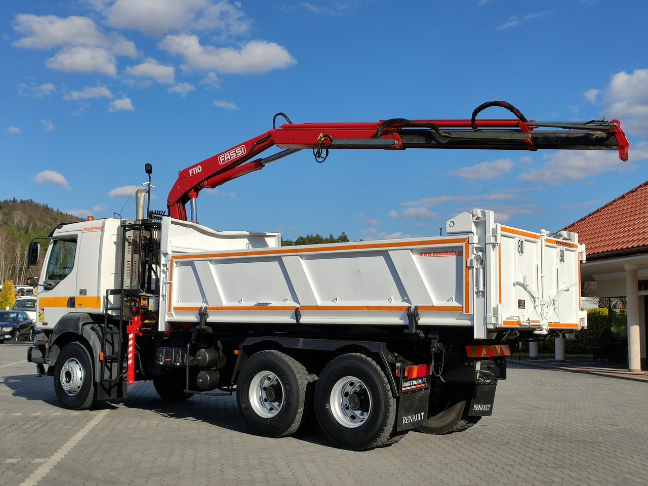 Truk jungkit, Truk derek Renault Kerax 26.370 6x4 Mocny HDS FASSI F110: gambar 30