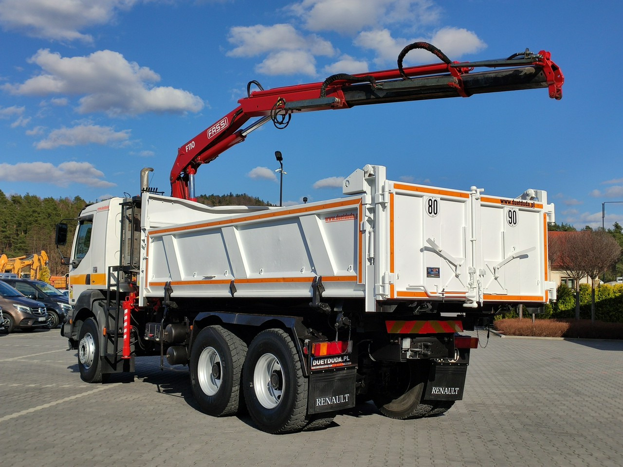 Truk jungkit, Truk derek Renault Kerax 26.370 6x4 Mocny HDS FASSI F110: gambar 29