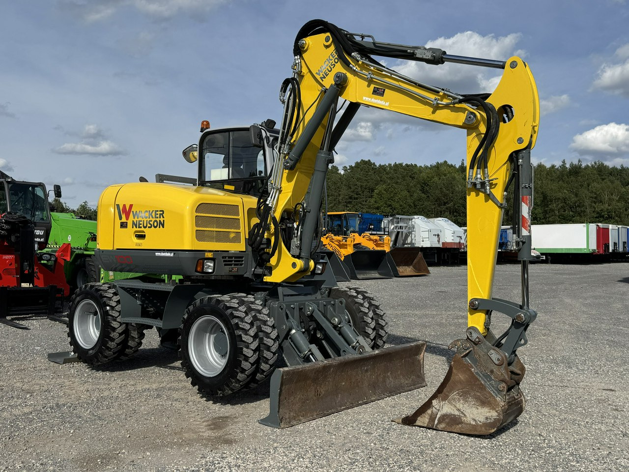 Wacker Neuson EW100 Pług + Podpory 10 ton Szybkozłącze Klimatyzacja - Ekskavator roda: gambar 5 Wacker Neuson EW100 Pług + Podpory 10 ton Szybkozłącze Klimatyzacja - Ekskavator roda: gambar 5