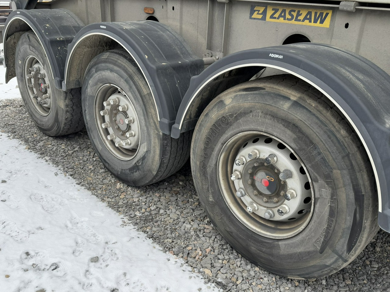 Semi-trailer jungkit Zasław D-653A Mulda Stalowa Hardox 30m: gambar 9