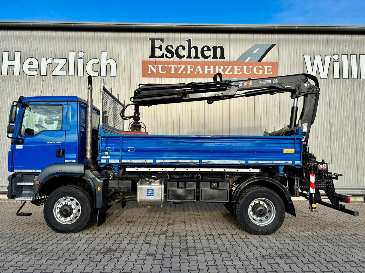 MAN TGM 18.320 4x4 BB | TÜV NEU*HIAB XHIDUO 138*FUNK - Truk jungkit, Truk derek: gambar 2 MAN TGM 18.320 4x4 BB | TÜV NEU*HIAB XHIDUO 138*FUNK - Truk jungkit, Truk derek: gambar 2