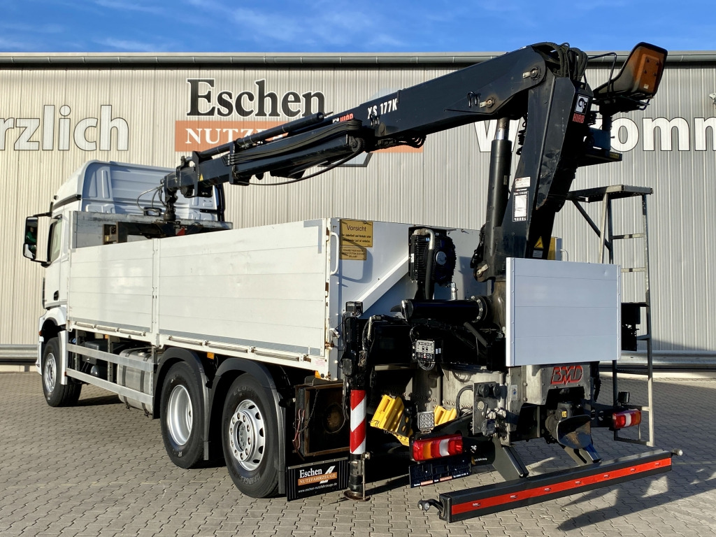 Mercedes-Benz 2545 L 6x2 Arocs / HIAB 177 K Pro Kran - Truk flatbed, Truk derek: gambar 3 Mercedes-Benz 2545 L 6x2 Arocs / HIAB 177 K Pro Kran - Truk flatbed, Truk derek: gambar 3