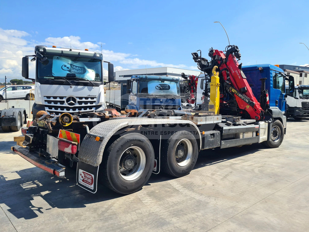 Camión MAN + Epsilon M120Z3 + Gancho Palfinger 20T - Hook lift, Truk derek: gambar 2 Camión MAN + Epsilon M120Z3 + Gancho Palfinger 20T - Hook lift, Truk derek: gambar 2