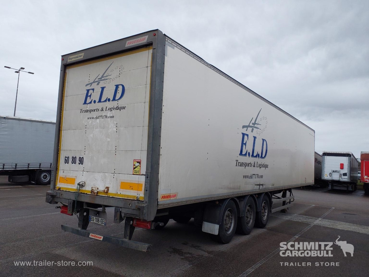 Semi-trailer kotak tertutup FRUEHAUF Dryfreight Standard Roller shutter door: gambar 8