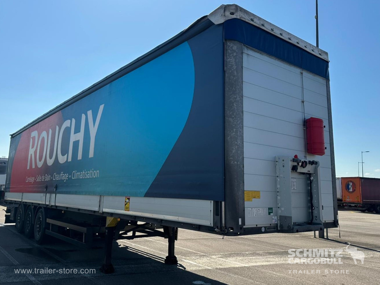 SCHMITZ Curtainsider Dropside - Semi-trailer dengan terpal samping: gambar 1 SCHMITZ Curtainsider Dropside - Semi-trailer dengan terpal samping: gambar 1