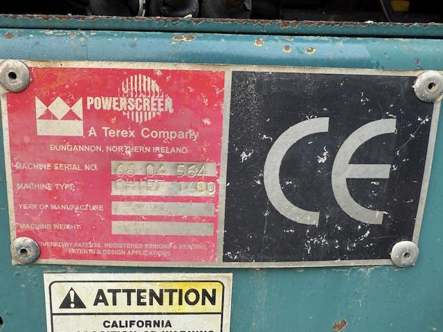 Terex Powerscreen Chieftain 1400  - Peralatan lainnya: gambar 5 Terex Powerscreen Chieftain 1400  - Peralatan lainnya: gambar 5