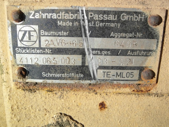 Zettelmeyer ZL 502 - 602 - Poros dan bagian untuk Peralatan konstruksi: gambar 5 Zettelmeyer ZL 502 - 602 - Poros dan bagian untuk Peralatan konstruksi: gambar 5