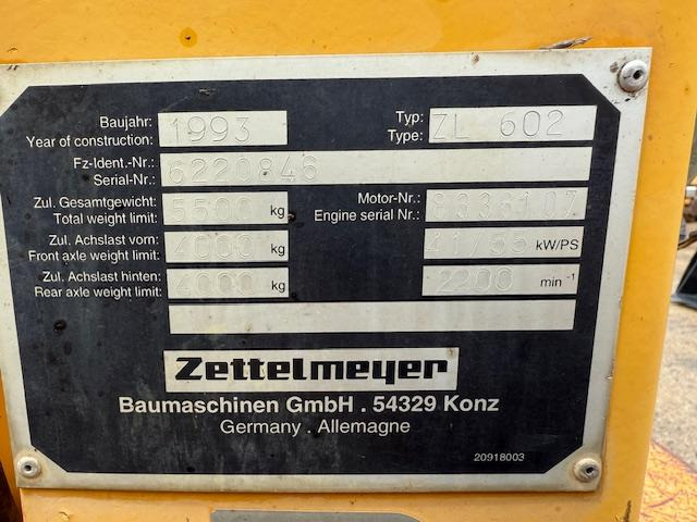 Zettelmeyer ZL 602 - Wheel loader: gambar 5 Zettelmeyer ZL 602 - Wheel loader: gambar 5