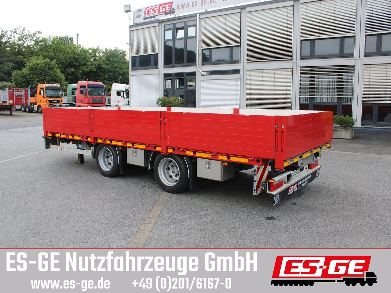ES-GE Tandemanhänger - Containerverr. - Trailer flatbed: gambar 1 ES-GE Tandemanhänger - Containerverr. - Trailer flatbed: gambar 1