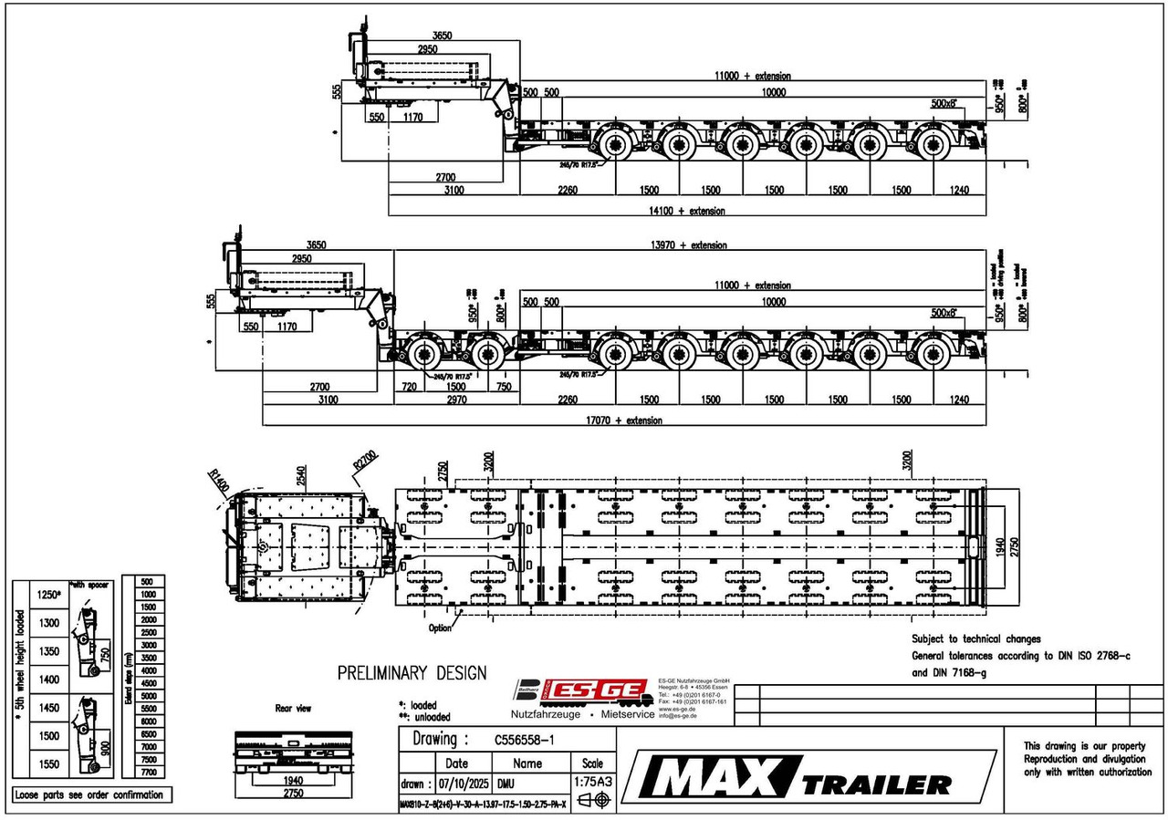 Faymonville MAX Trailer MAX 810 Semi-Tieflader 2+6 PA-X - Semi-trailer low bed: gambar 1 Faymonville MAX Trailer MAX 810 Semi-Tieflader 2+6 PA-X - Semi-trailer low bed: gambar 1