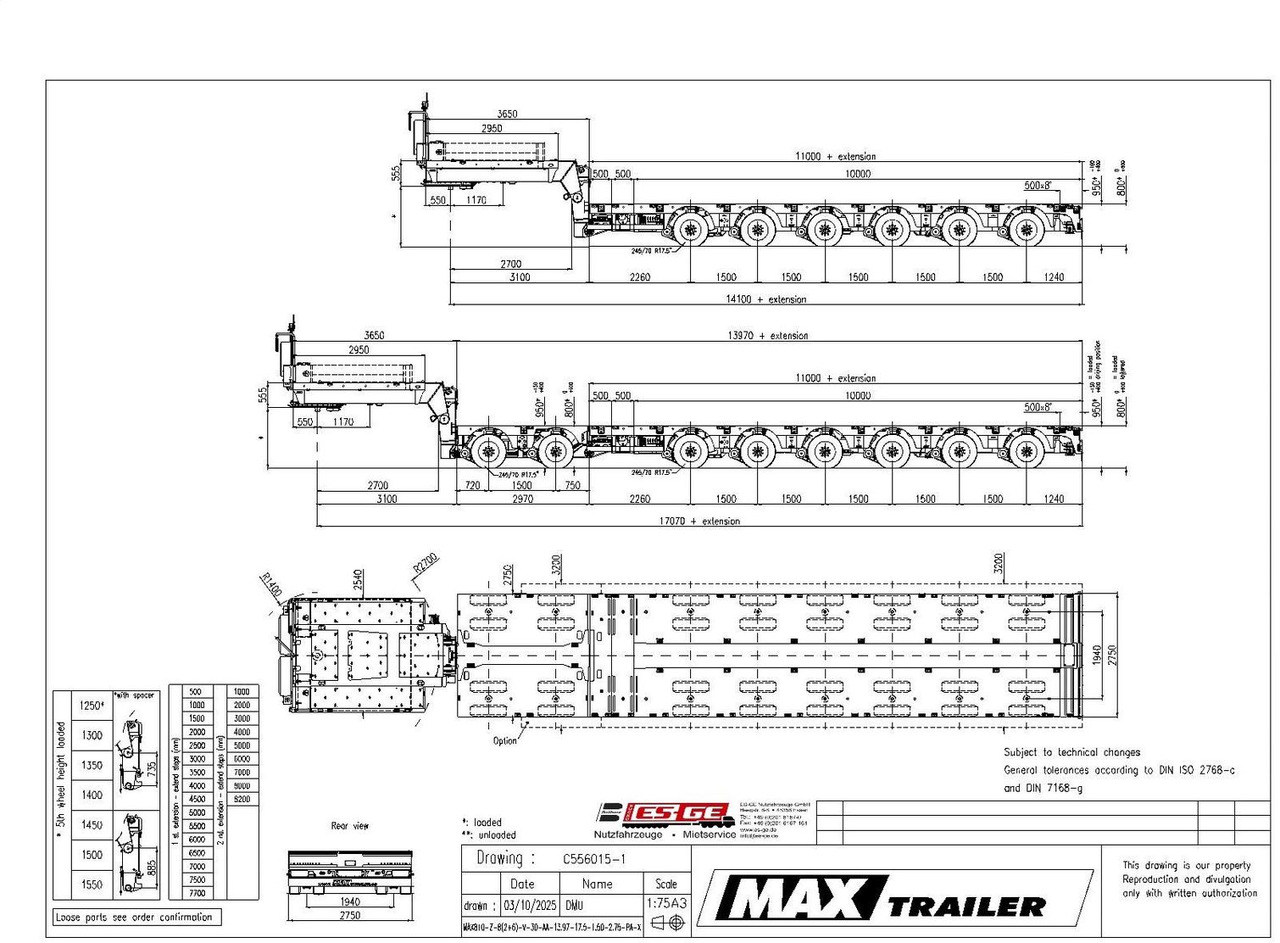 Faymonville MAX Trailer MAX 810 Semi-Tieflader 2+6 PA-X - Semi-trailer low bed: gambar 1 Faymonville MAX Trailer MAX 810 Semi-Tieflader 2+6 PA-X - Semi-trailer low bed: gambar 1