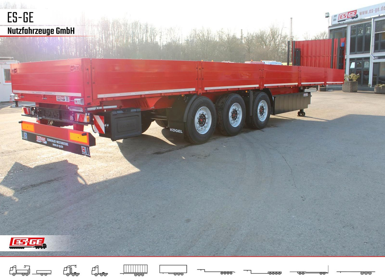 Kögel Multi Chassis, verstärkt, Bordwände - Semi-trailer flatbed: gambar 3 Kögel Multi Chassis, verstärkt, Bordwände - Semi-trailer flatbed: gambar 3