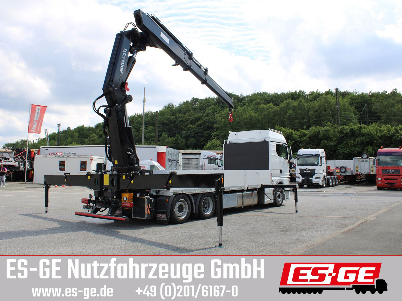 MAN TGX 26.480 6x2-4 LL CH mit MKG HLK531 a5 - Truk flatbed, Truk derek: gambar 4 MAN TGX 26.480 6x2-4 LL CH mit MKG HLK531 a5 - Truk flatbed, Truk derek: gambar 4