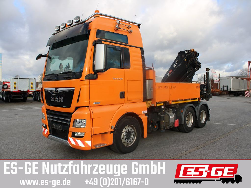 MAN TGX 26.540 + HIABV-Ladekran 477E-4 HIPRO - Truk flatbed, Truk derek: gambar 1 MAN TGX 26.540 + HIABV-Ladekran 477E-4 HIPRO - Truk flatbed, Truk derek: gambar 1
