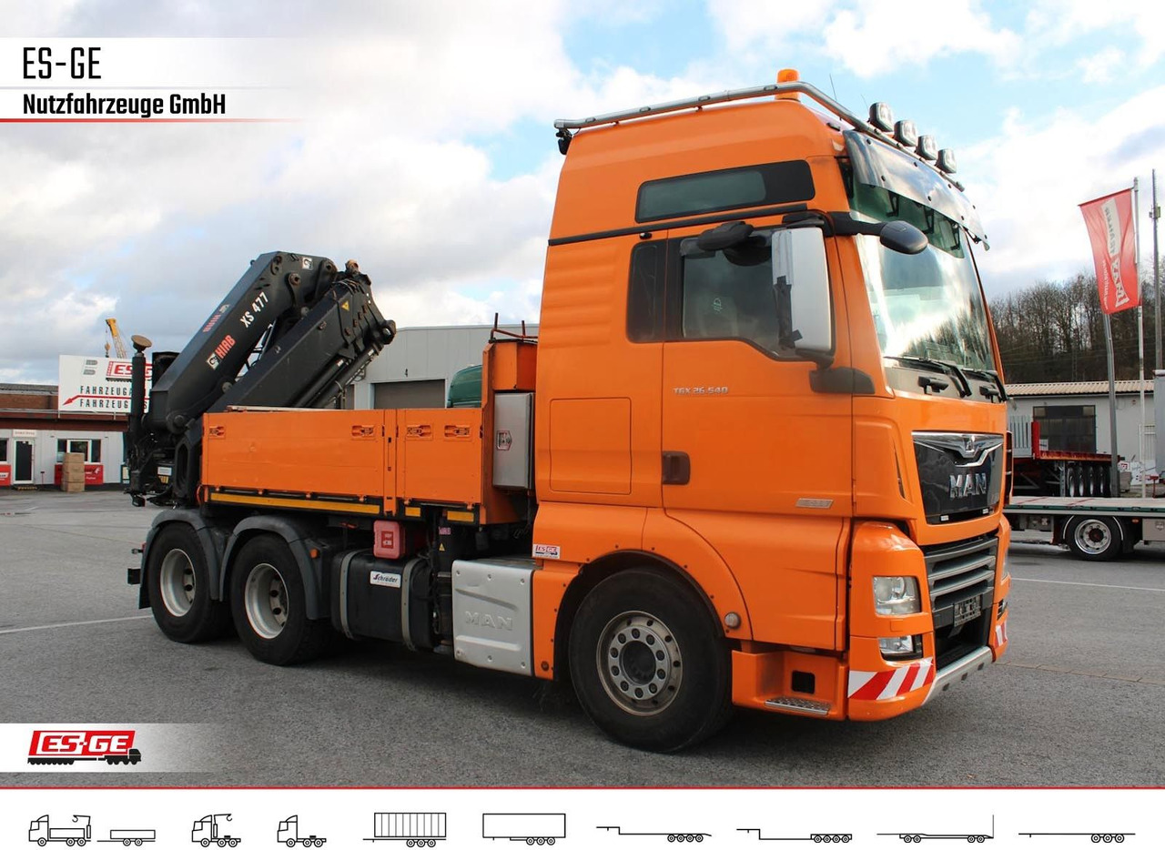 MAN TGX 26.540 + HIABV-Ladekran 477E-4 HIPRO MAN TGX 26.540 + HIABV-Ladekran 477E-4 HIPRO - Truk flatbed, Truk derek: gambar 3 MAN TGX 26.540 + HIABV-Ladekran 477E-4 HIPRO MAN TGX 26.540 + HIABV-Ladekran 477E-4 HIPRO - Truk flatbed, Truk derek: gambar 3