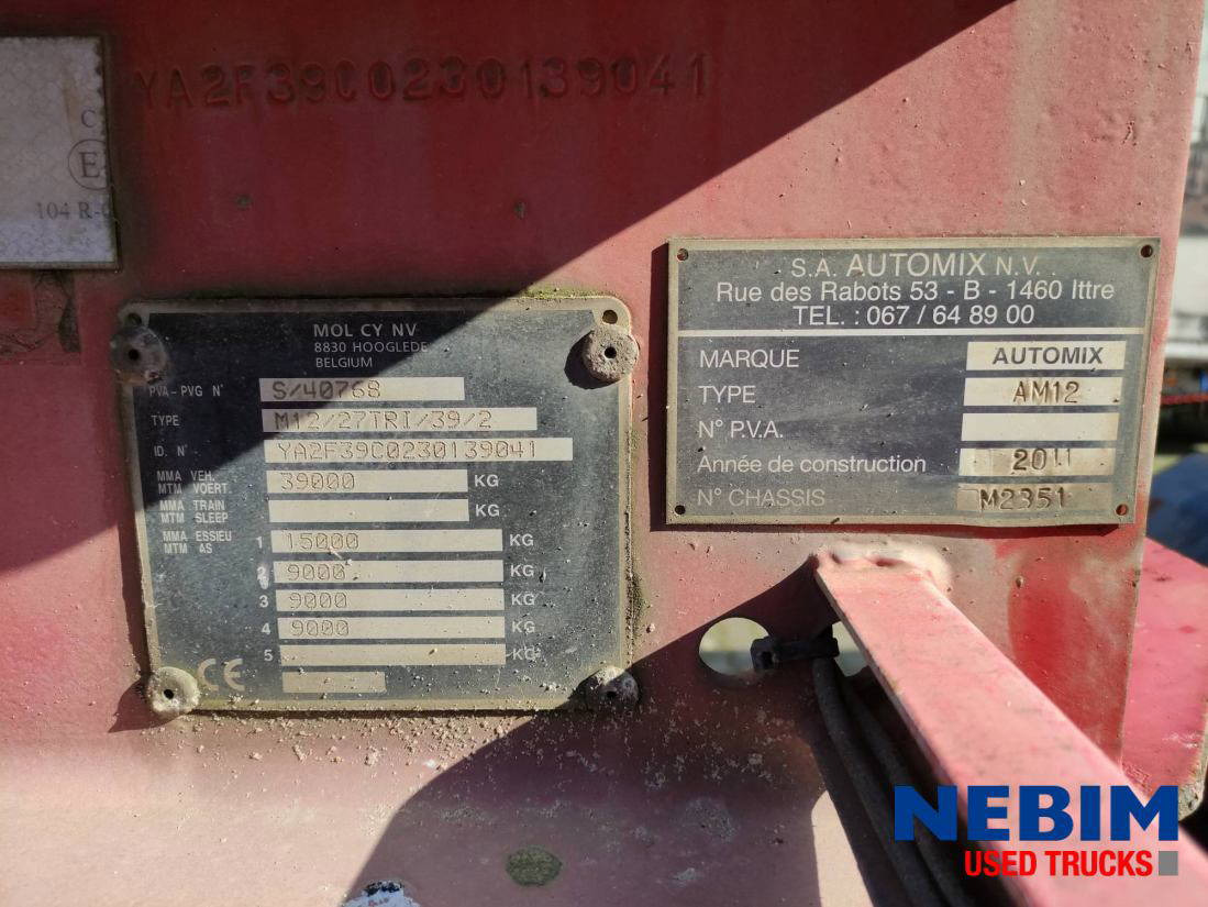 MOL M12/27TRI/39/2 - Steering axle - Semi-trailer mixer beton: gambar 4 MOL M12/27TRI/39/2 - Steering axle - Semi-trailer mixer beton: gambar 4