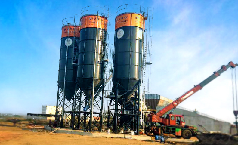 FABO Horizontal Cement Silo | Mobile Cement Silo - Silo semen: gambar 4 FABO Horizontal Cement Silo | Mobile Cement Silo - Silo semen: gambar 4