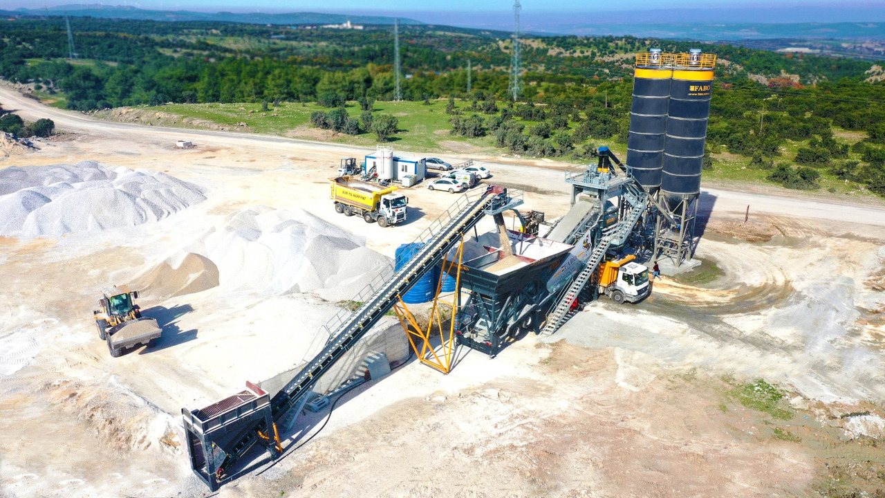 FABO Mobile Concrete Batching Plants - Pabrik beton: gambar 1 FABO Mobile Concrete Batching Plants - Pabrik beton: gambar 1