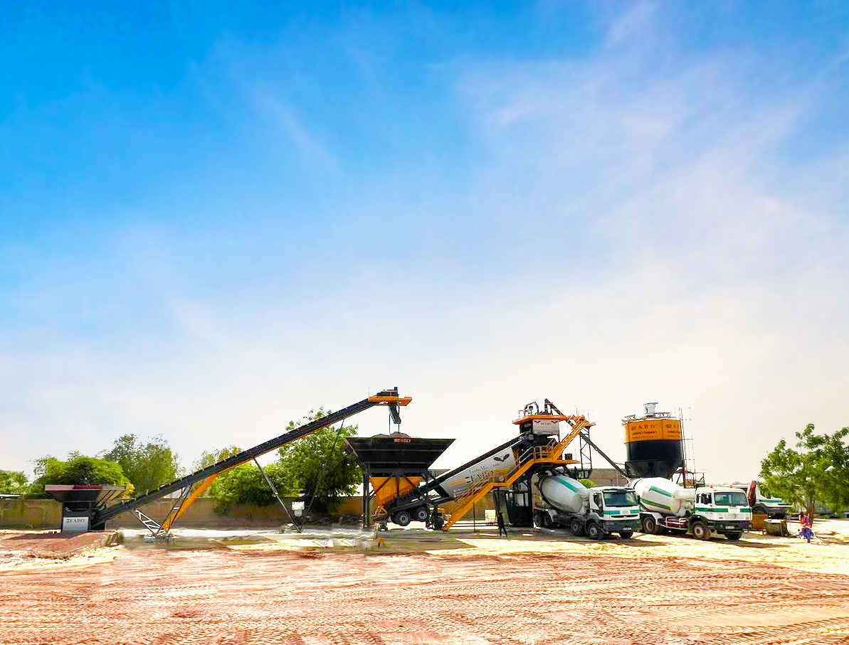 FABO Mobile Concrete Batching Plants - Pabrik beton: gambar 1 FABO Mobile Concrete Batching Plants - Pabrik beton: gambar 1