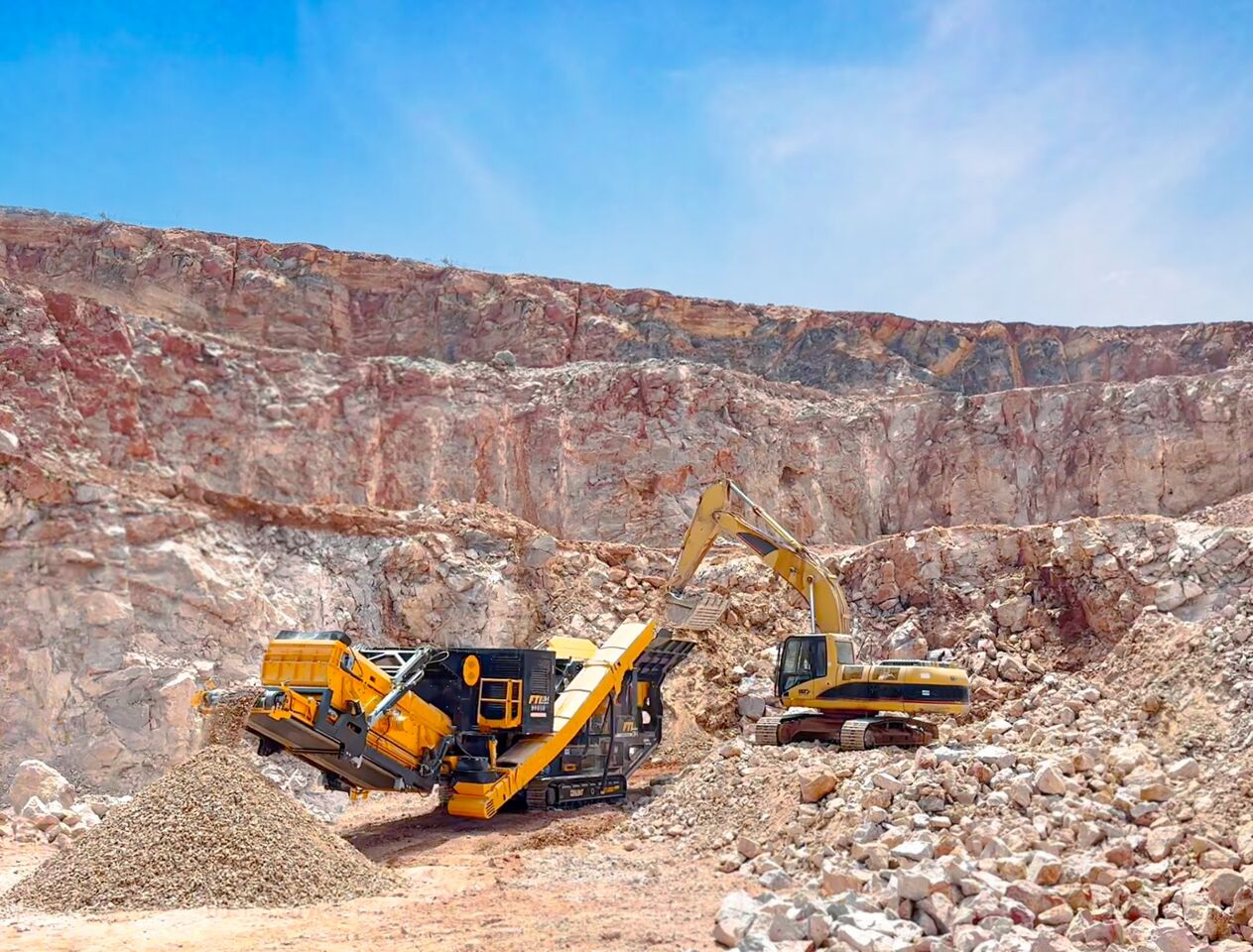FABO Mobile crusher - Tanaman penghancur mobil: gambar 4 FABO Mobile crusher - Tanaman penghancur mobil: gambar 4