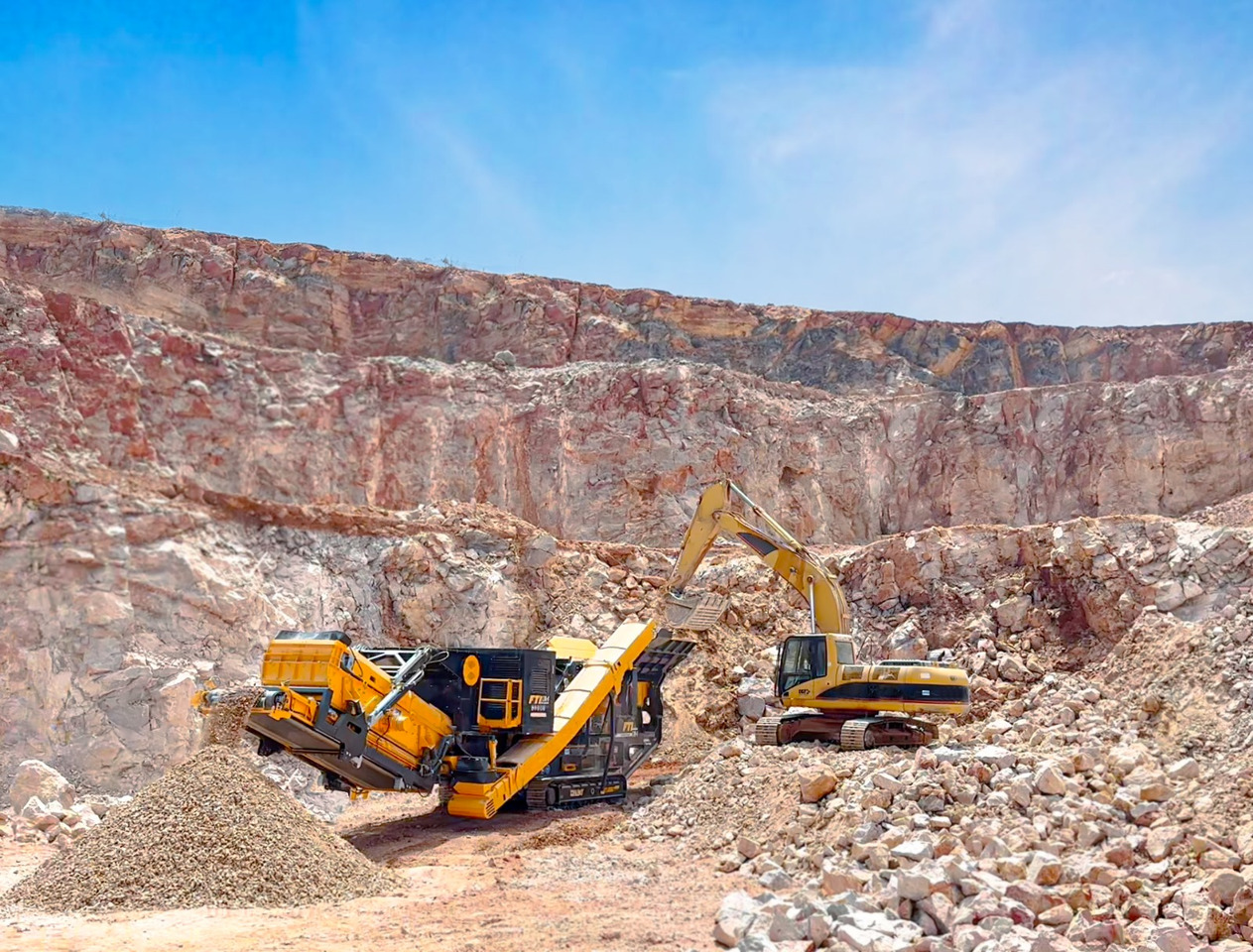 FABO Mobile crusher - Tanaman penghancur mobil: gambar 4 FABO Mobile crusher - Tanaman penghancur mobil: gambar 4