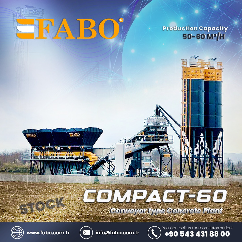 Pabrik beton baru FABO compact concrete plant: gambar 1