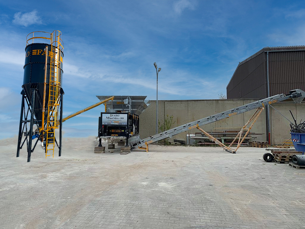FABO mobile concrete batching plant - Pabrik beton: gambar 1 FABO mobile concrete batching plant - Pabrik beton: gambar 1