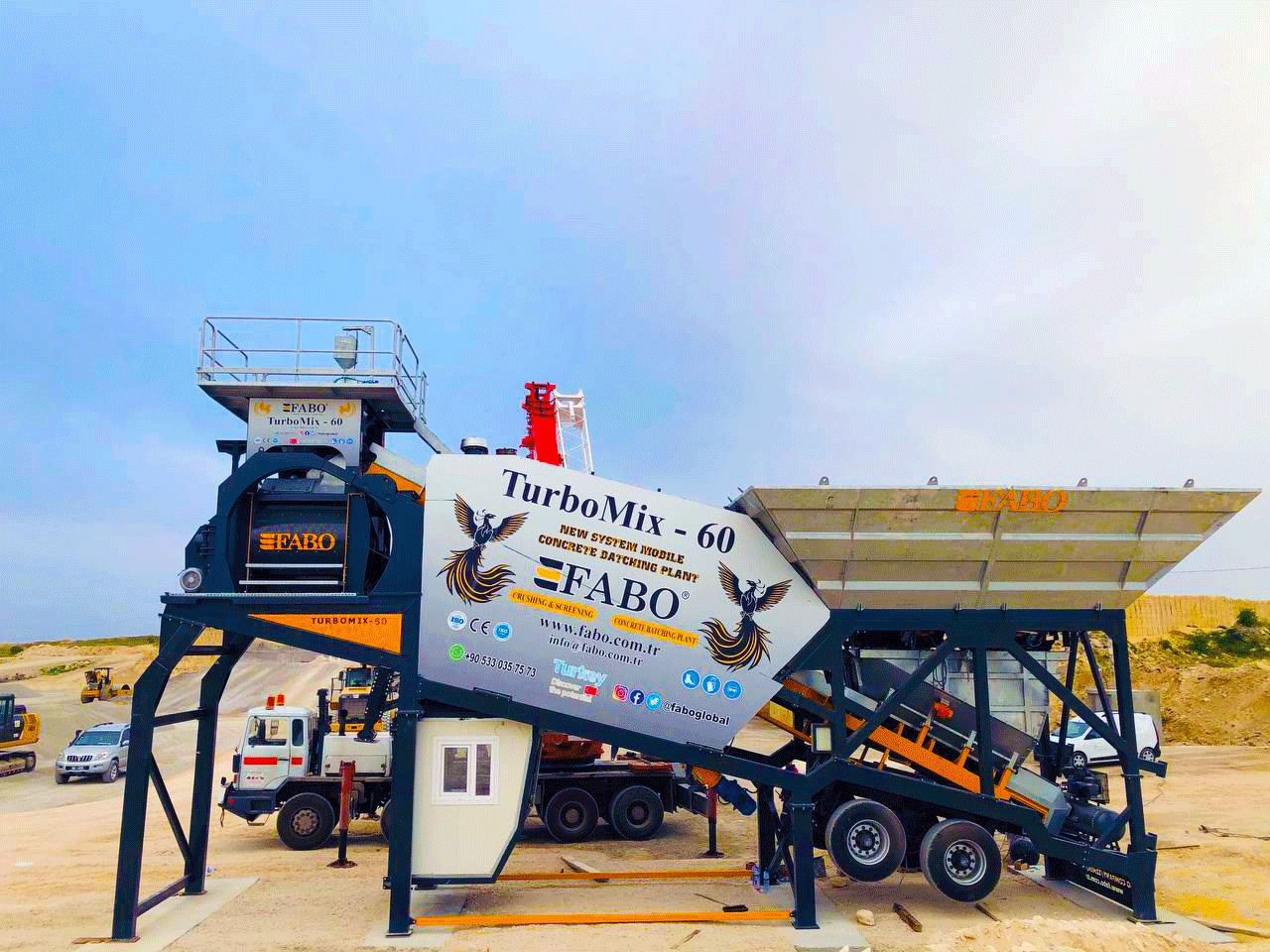 FABO mobile concrete batching plant - Pabrik beton: gambar 5 FABO mobile concrete batching plant - Pabrik beton: gambar 5