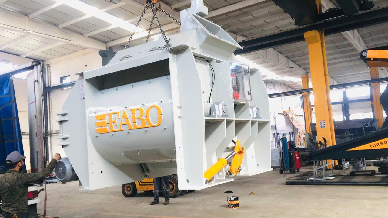 FABO twin shaft mixer - Pengaduk semen: gambar 1 FABO twin shaft mixer - Pengaduk semen: gambar 1