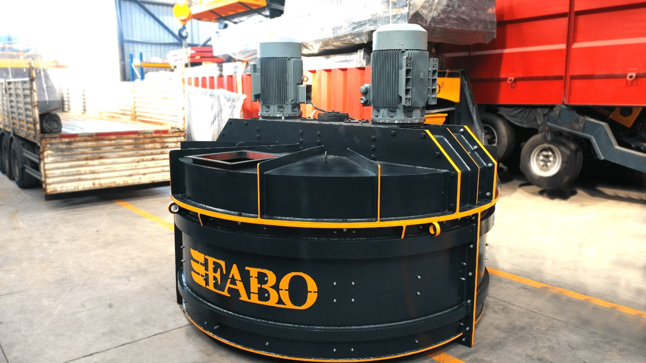 Pengaduk semen baru FABO twin shaft mixer: gambar 6