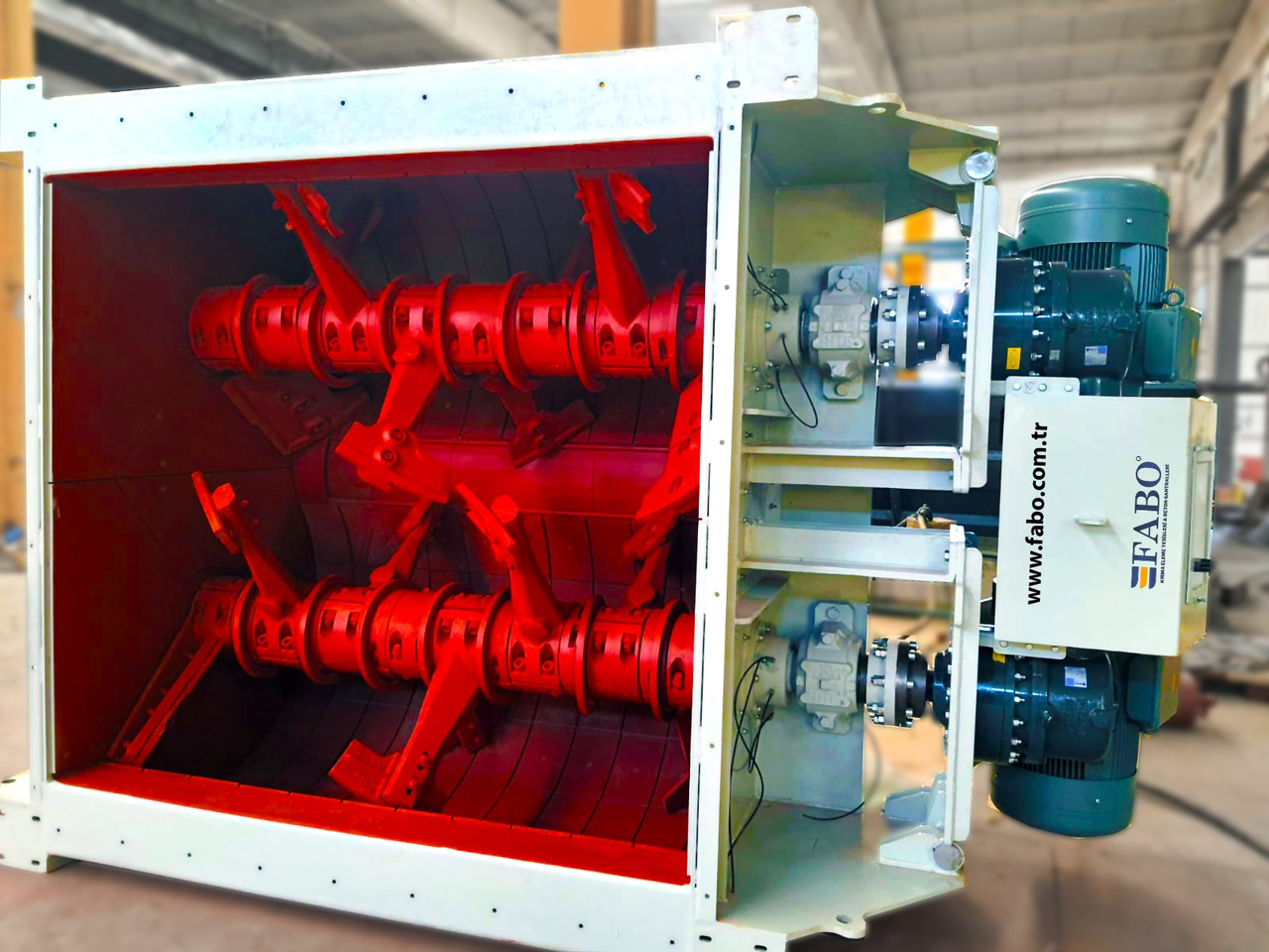 FABO twin shaft mixer - Pengaduk semen: gambar 1 FABO twin shaft mixer - Pengaduk semen: gambar 1