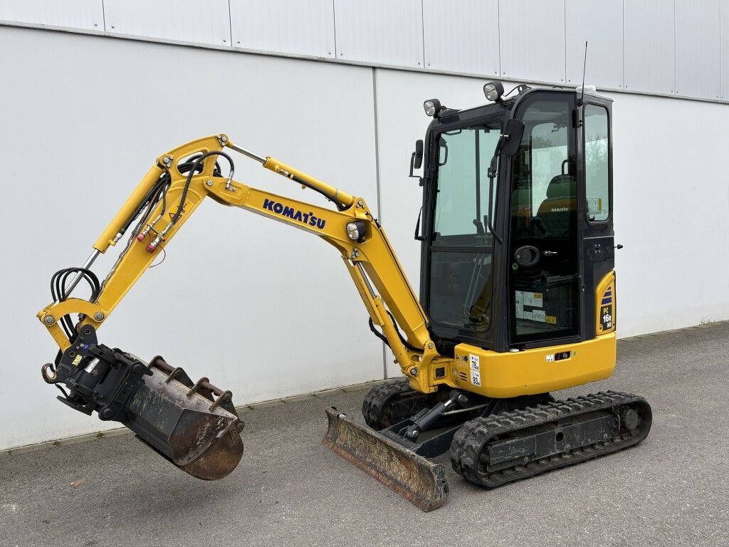 KOMATSU MINIBAGGER PC 16 R-3HS Powertilt, 361 Betr.-Std. 20,40,100 Löffel - Ekskavator mini: gambar 1 KOMATSU MINIBAGGER PC 16 R-3HS Powertilt, 361 Betr.-Std. 20,40,100 Löffel - Ekskavator mini: gambar 1