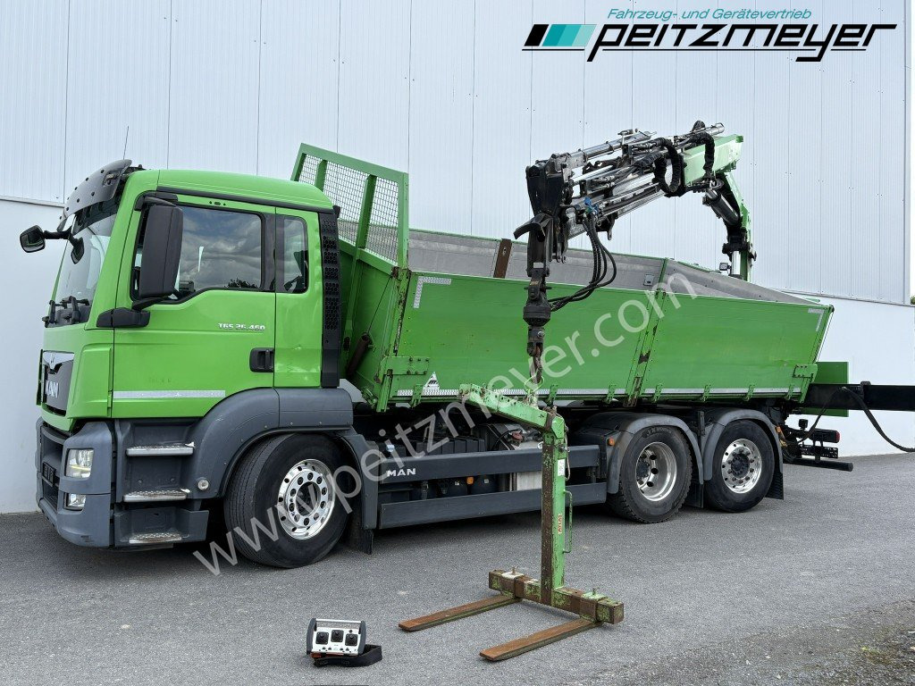 MAN TGS 26.460 FL 6x2 Kipper+Kran+Funk Lenkachse, 2-Seitenkipper, Atlas 172.3 - Truk jungkit, Truk derek: gambar 1 MAN TGS 26.460 FL 6x2 Kipper+Kran+Funk Lenkachse, 2-Seitenkipper, Atlas 172.3 - Truk jungkit, Truk derek: gambar 1