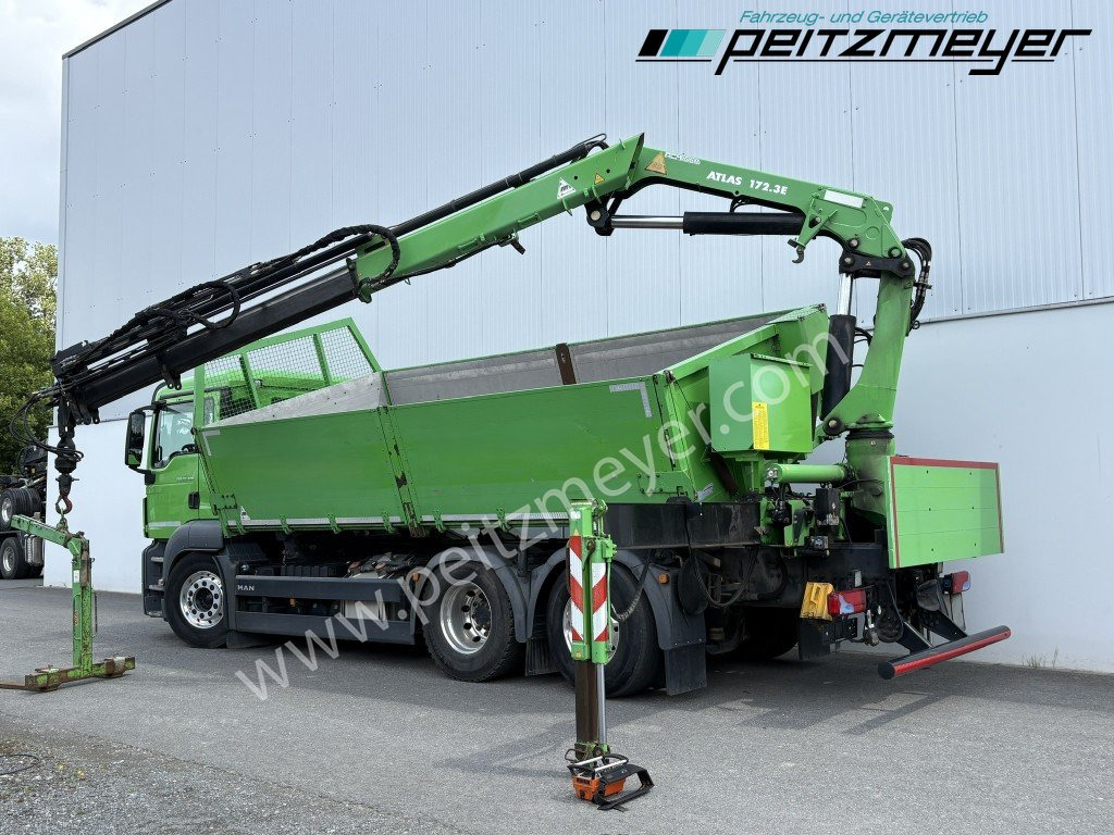 MAN TGS 26.460 FL 6x2 Kipper+Kran+Funk Lenkachse, 2-Seitenkipper, Atlas 172.3 - Truk jungkit, Truk derek: gambar 3 MAN TGS 26.460 FL 6x2 Kipper+Kran+Funk Lenkachse, 2-Seitenkipper, Atlas 172.3 - Truk jungkit, Truk derek: gambar 3