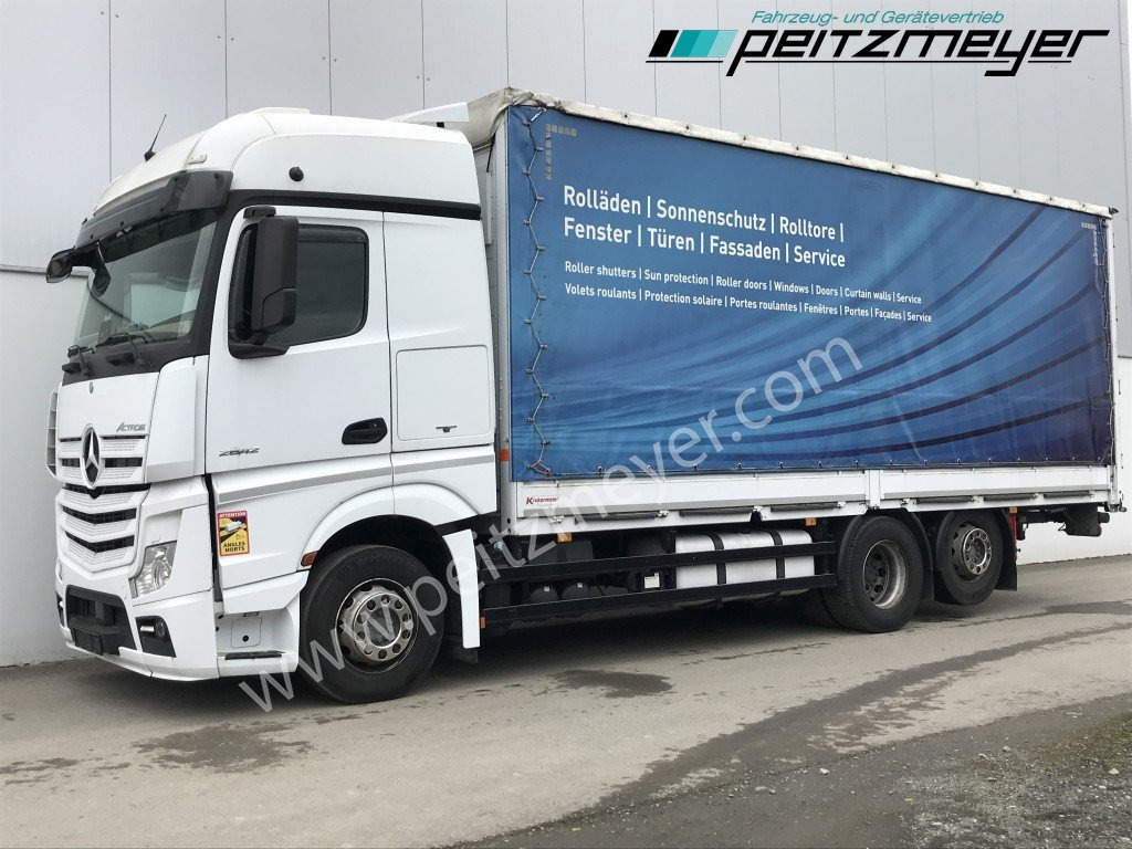 MERCEDES-BENZ Actros 2542 LL Pritsche, EU 6, Klima, Standklima, - Truk dengan terpal samping: gambar 2 MERCEDES-BENZ Actros 2542 LL Pritsche, EU 6, Klima, Standklima, - Truk dengan terpal samping: gambar 2