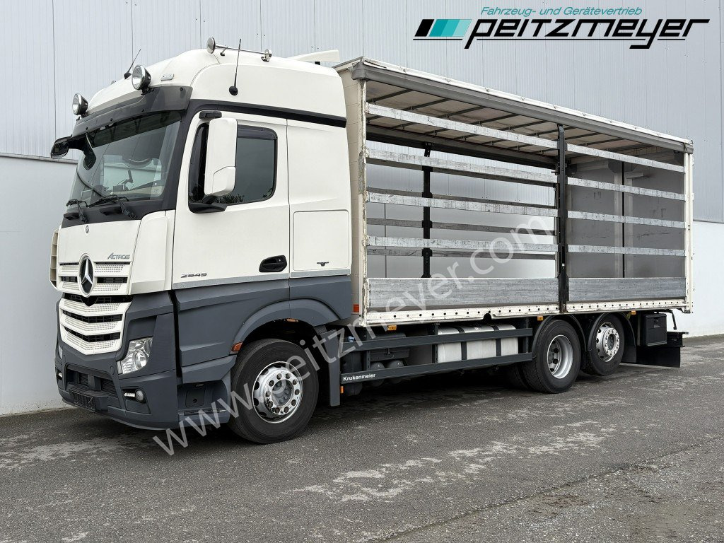 MERCEDES-BENZ Actros 2545 LL Pritsche, Klima, Standklima, PPC, EU 6 MP 4 - Edscha - Truk dengan terpal samping: gambar 1 MERCEDES-BENZ Actros 2545 LL Pritsche, Klima, Standklima, PPC, EU 6 MP 4 - Edscha - Truk dengan terpal samping: gambar 1