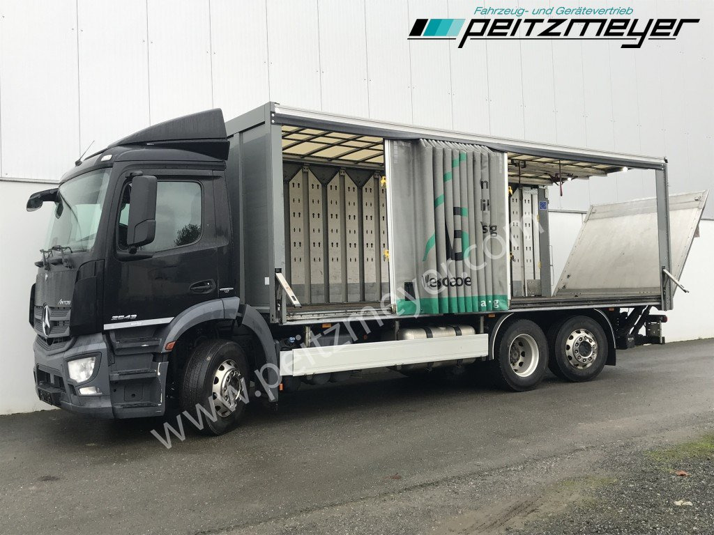 MERCEDES-BENZ Antos 2543 LL Getränke Schiebeplane Retarder, 2 x AHK, LBW 2 t., Lenkachse - Truk minuman: gambar 1 MERCEDES-BENZ Antos 2543 LL Getränke Schiebeplane Retarder, 2 x AHK, LBW 2 t., Lenkachse - Truk minuman: gambar 1