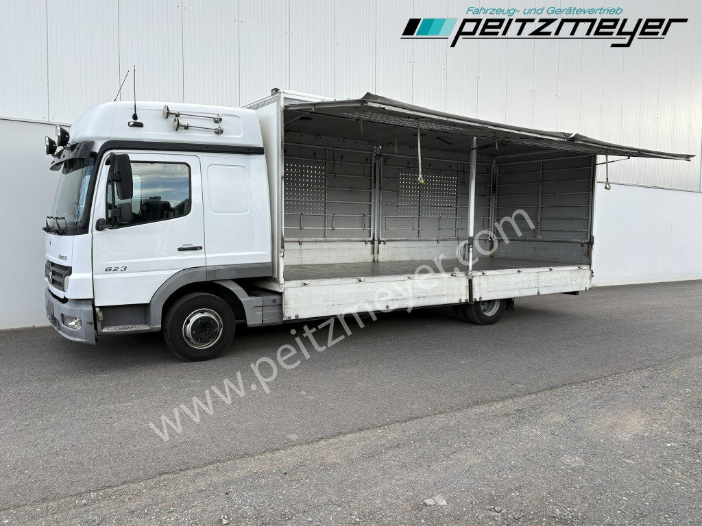 MERCEDES-BENZ Atego 823 L Geflügelpritsche L - Fahrerhaus, Klima, 2 x AHK - Truk box: gambar 1 MERCEDES-BENZ Atego 823 L Geflügelpritsche L - Fahrerhaus, Klima, 2 x AHK - Truk box: gambar 1