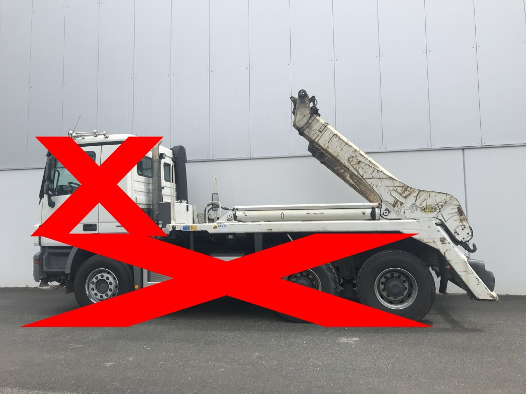 Hooklift/ Lewati sistem loader Meiller Absetzkipper AK 16 MTG - Actros 6x4: gambar 7